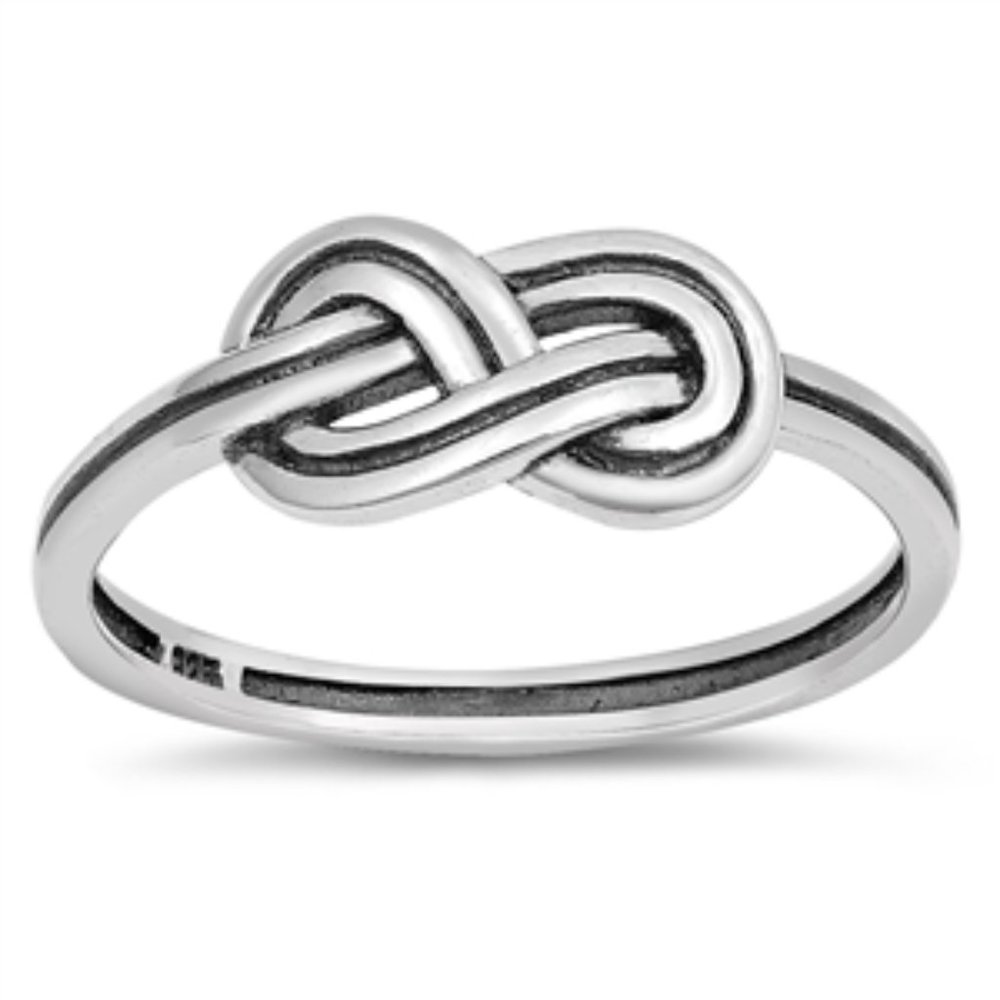 925 Sterling Silver Braid Ring Size 6, 7, 8 Women's Jewelry - Picture 2 of 5